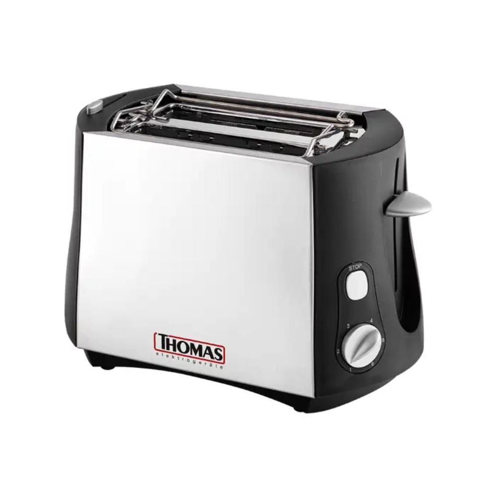 TOSTADOR NEGRO ACERO INOX 2 REBANADAS TH-120 THOMAS