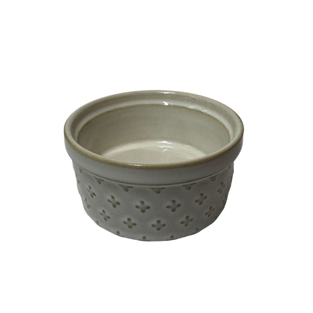RAMEKIN CERAMICA CRUCES 9.5 X 4.5 CM