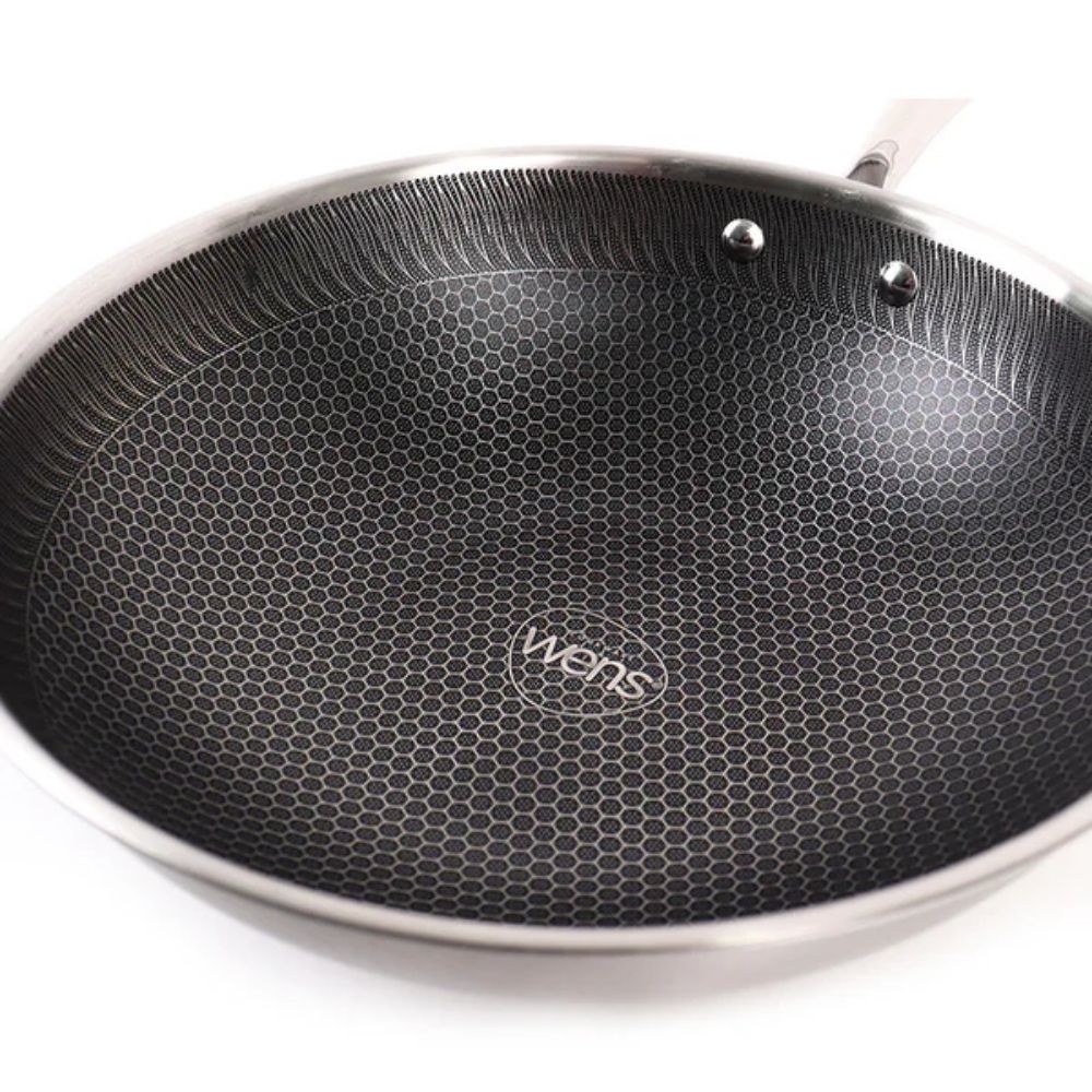 WOK ANTIADHERENTE CON TAPA 28 CM HONEYCOMB WENS