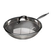 WOK ANTIADHERENTE CON TAPA 28 CM HONEYCOMB WENS