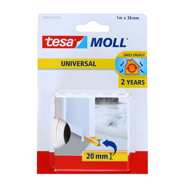 CINTA UNIVERSAL CAUCHO 1MX38MM BLANCO #05422 TESAMOLL
