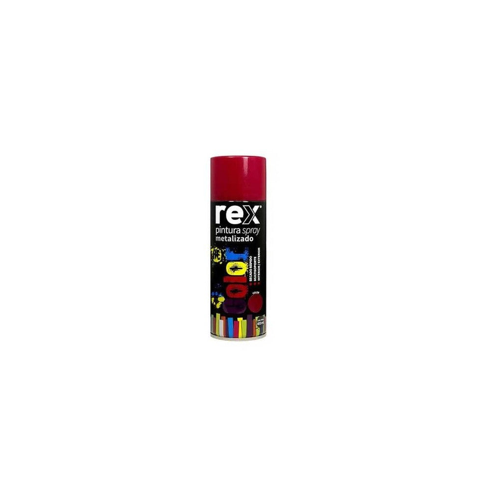 PINTURA SPRAY METALICO ROJO  REX 400 ML
