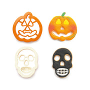 SET 2 CORTA GALLETA CALAVERA Y CALABAZA DECORA