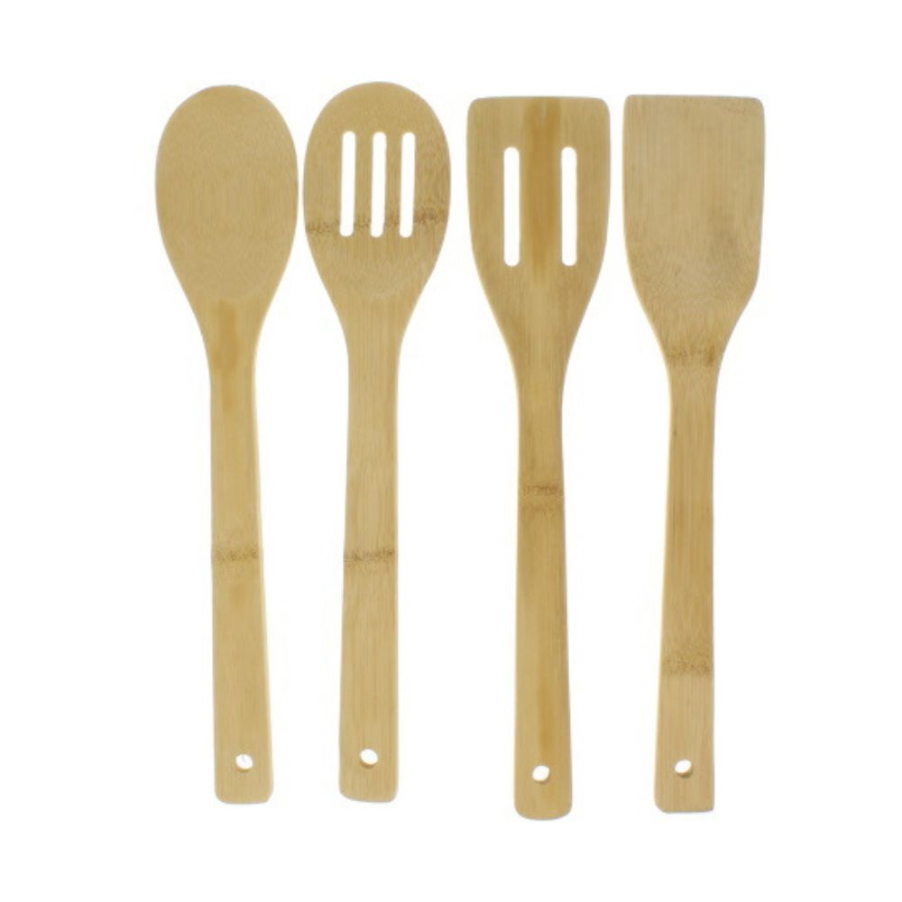 SET 4 UTENSILIOS DE MADERA BAMBU ULTIMATE