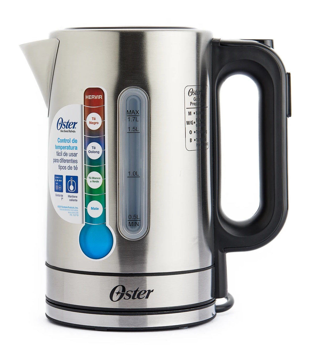 HERVIDOR ELECTRICO 1.7 LT CONTROL TEMP OSTER
