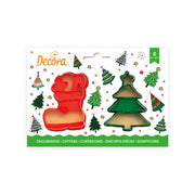 SET 2 CORTA GALLETA ARBOL DE NAVIDAD Y BOTA DECORA