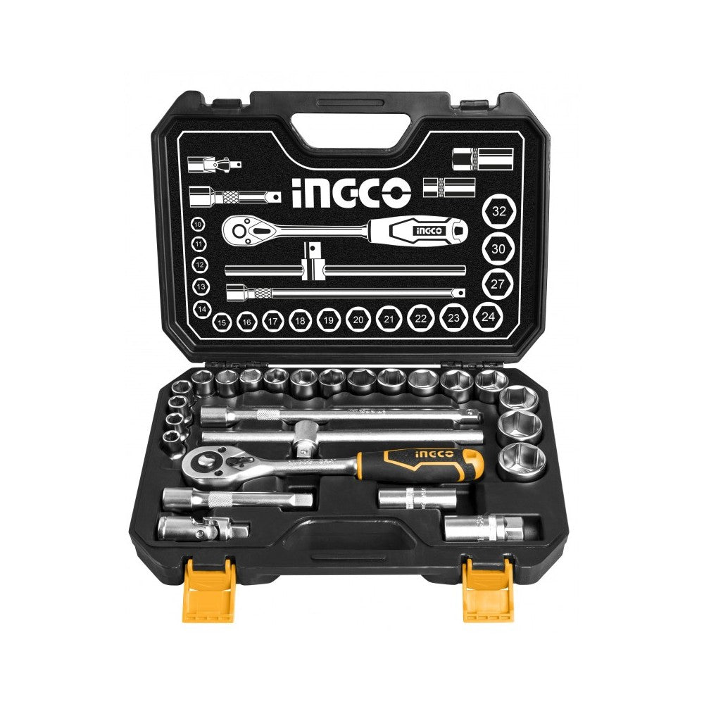 JUEGO DADOS []1/2" INGCO 10-32 MM HKTS12251