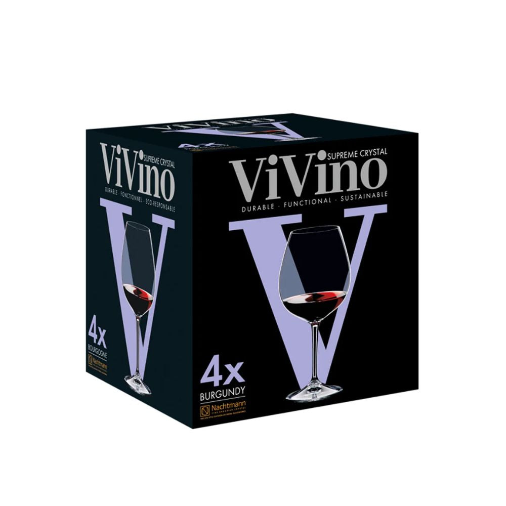 JUEGO 4 COPAS BURGUNDY 700 CC VIVINO NACHTMANN