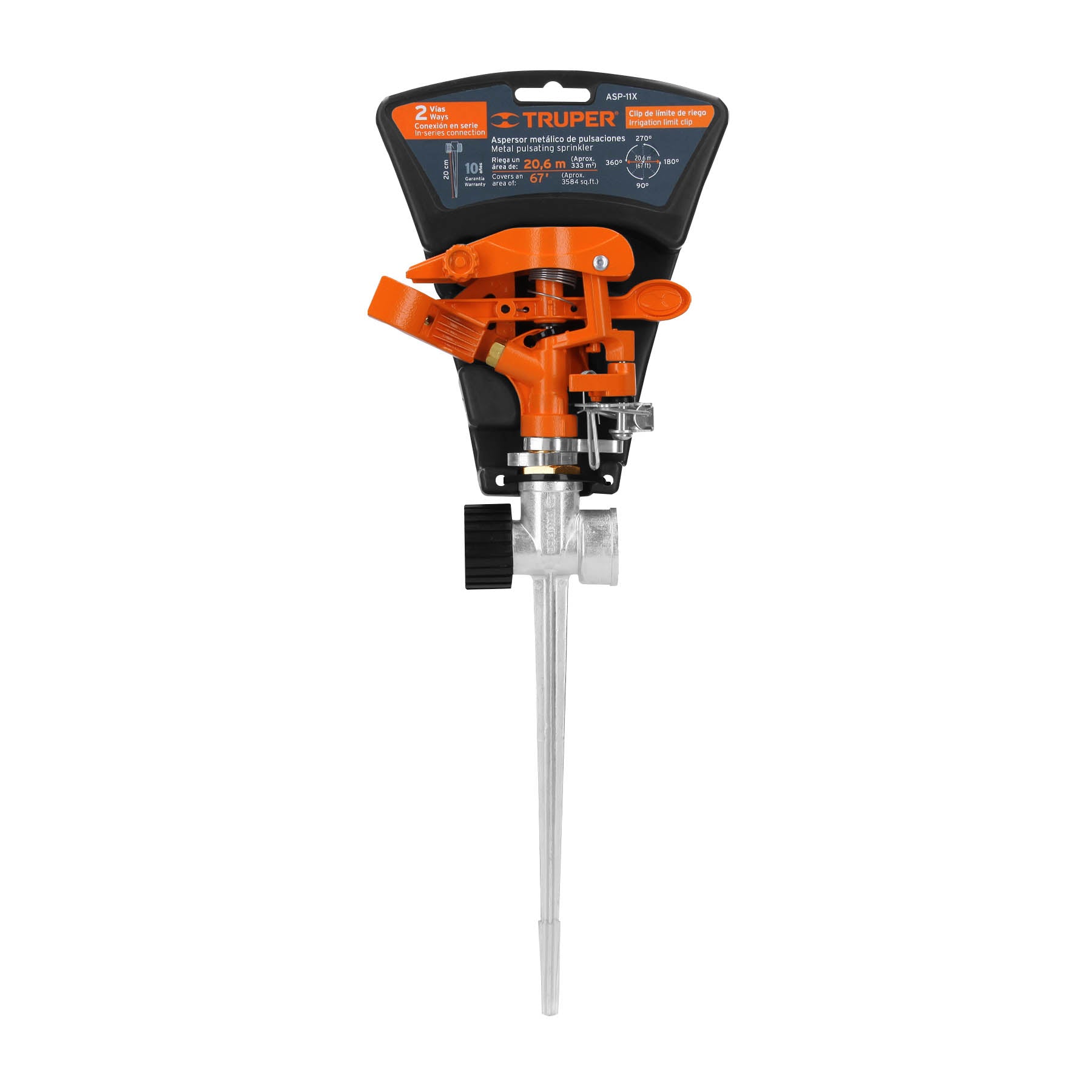 ASPERSOR C/ESTACA MET.TRUPER ASP-11X