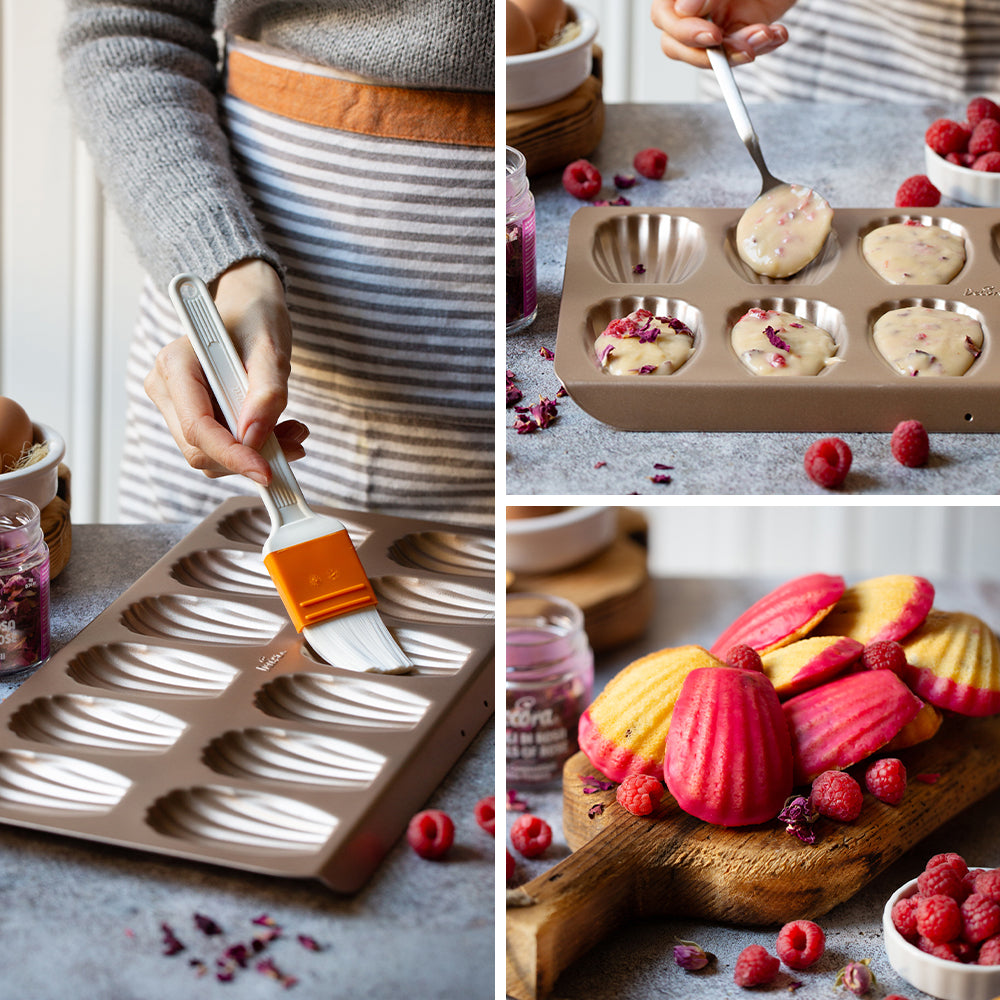 MOLDE MADELEINE 12 CAV ROSE GOLD DECORA