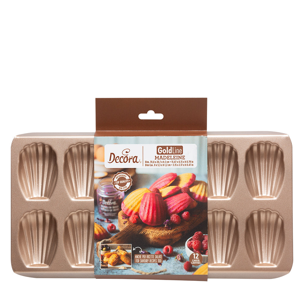 MOLDE MADELEINE 12 CAV ROSE GOLD DECORA