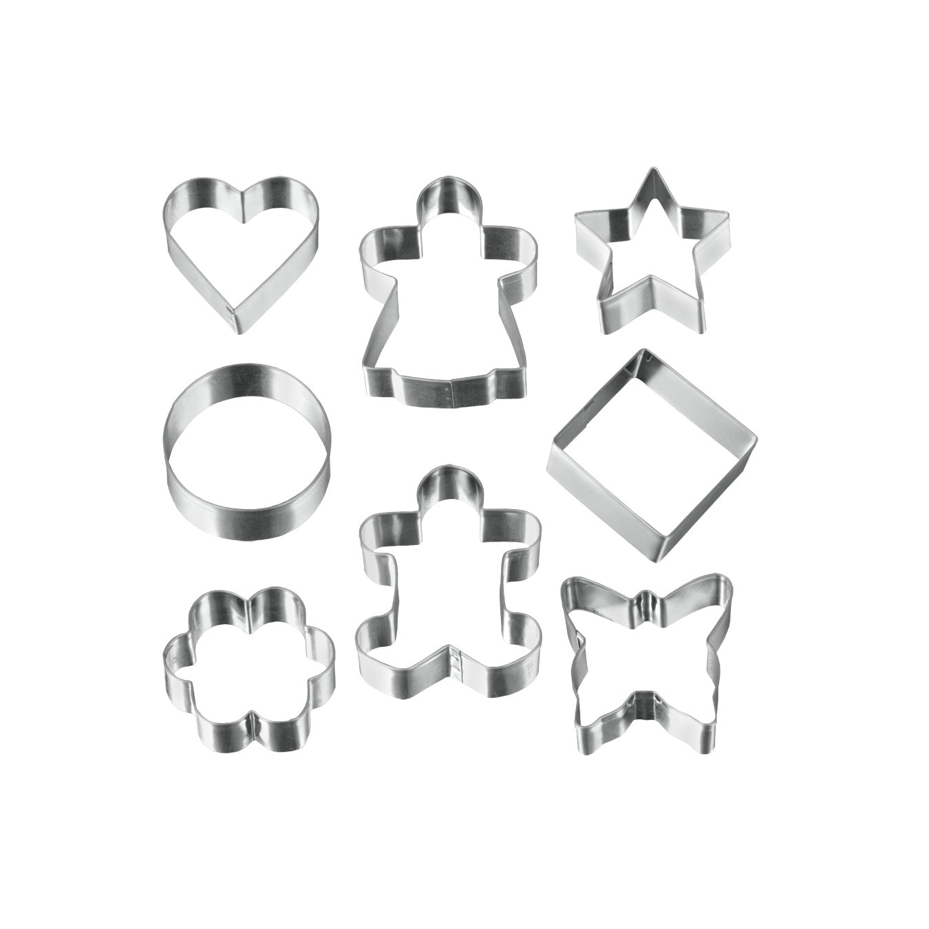 JUEGO CORTADORES GALLETA 8 PZAS METALTEX