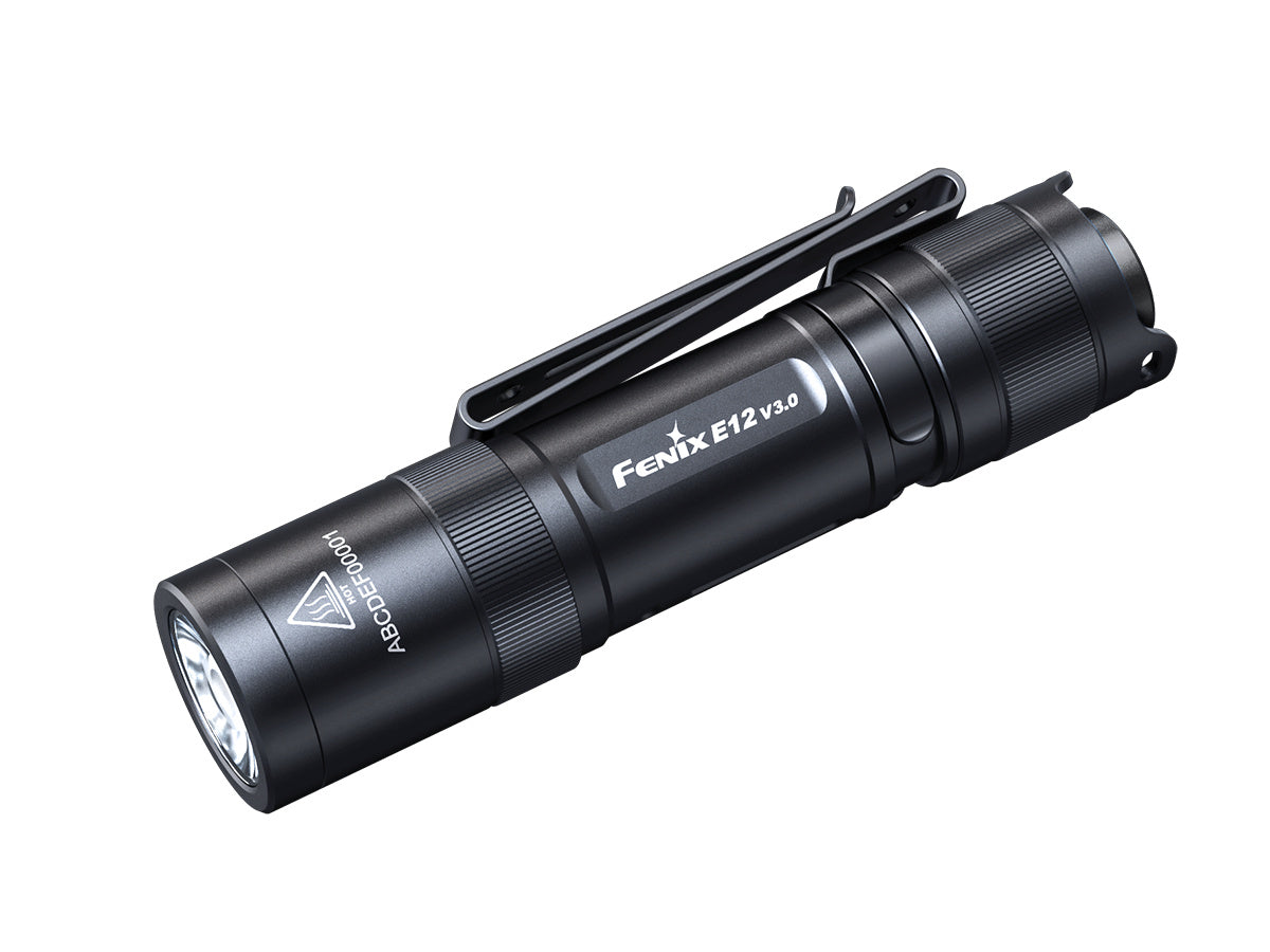 LINTERNA FENIX E12 NEGRA  200lm 78 mts