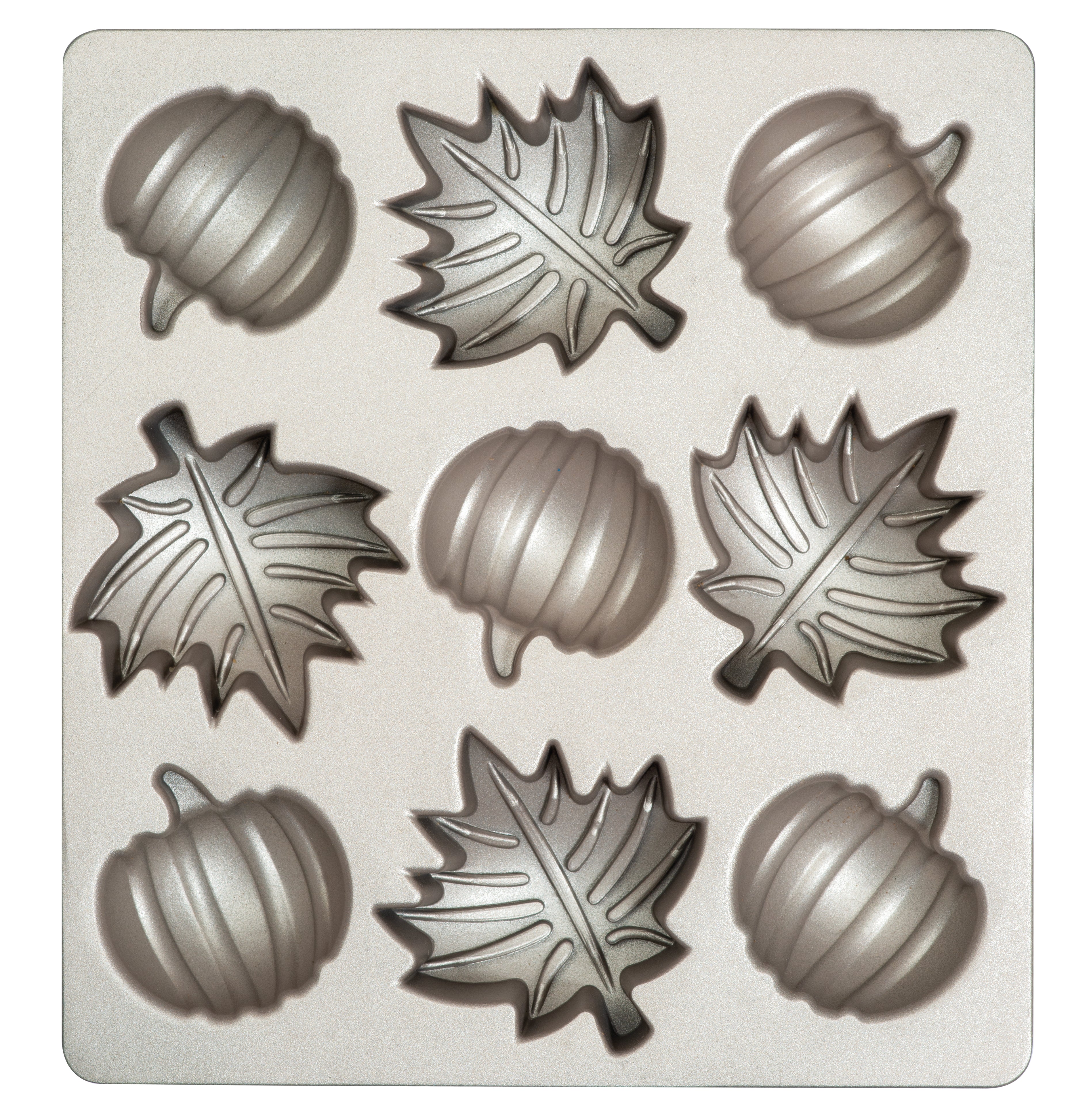 MOLDE ANTIAD HOJAS OTOÑO 9 CAV 25X23X4 H CM DECORA