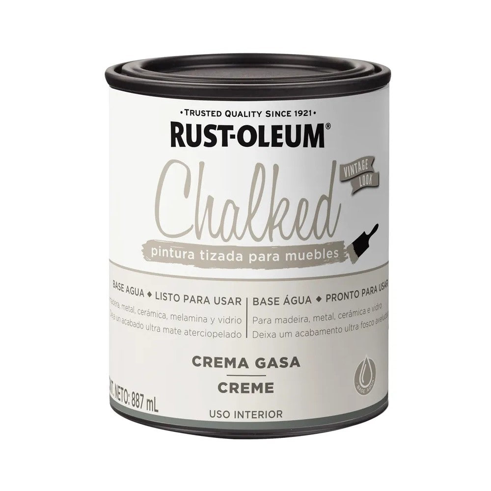 PINTURA TIZADA CHALKED 887 ML CREMA GASA RO