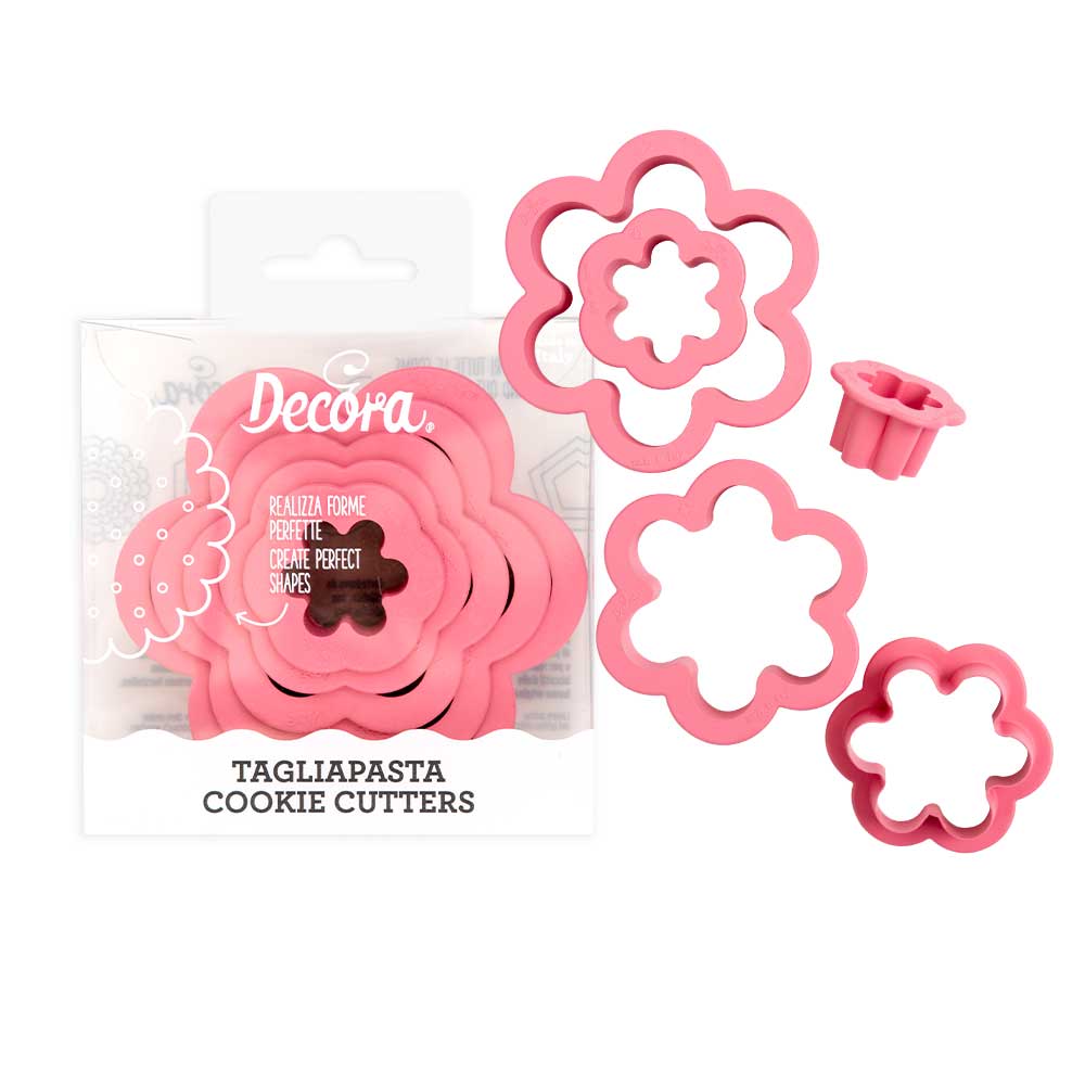 SET 6 CORTA GALLETA FLOR DECORA