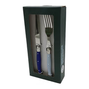 SET 12 CUBIERTOS CARNE MONTPELLIER AZUL KW