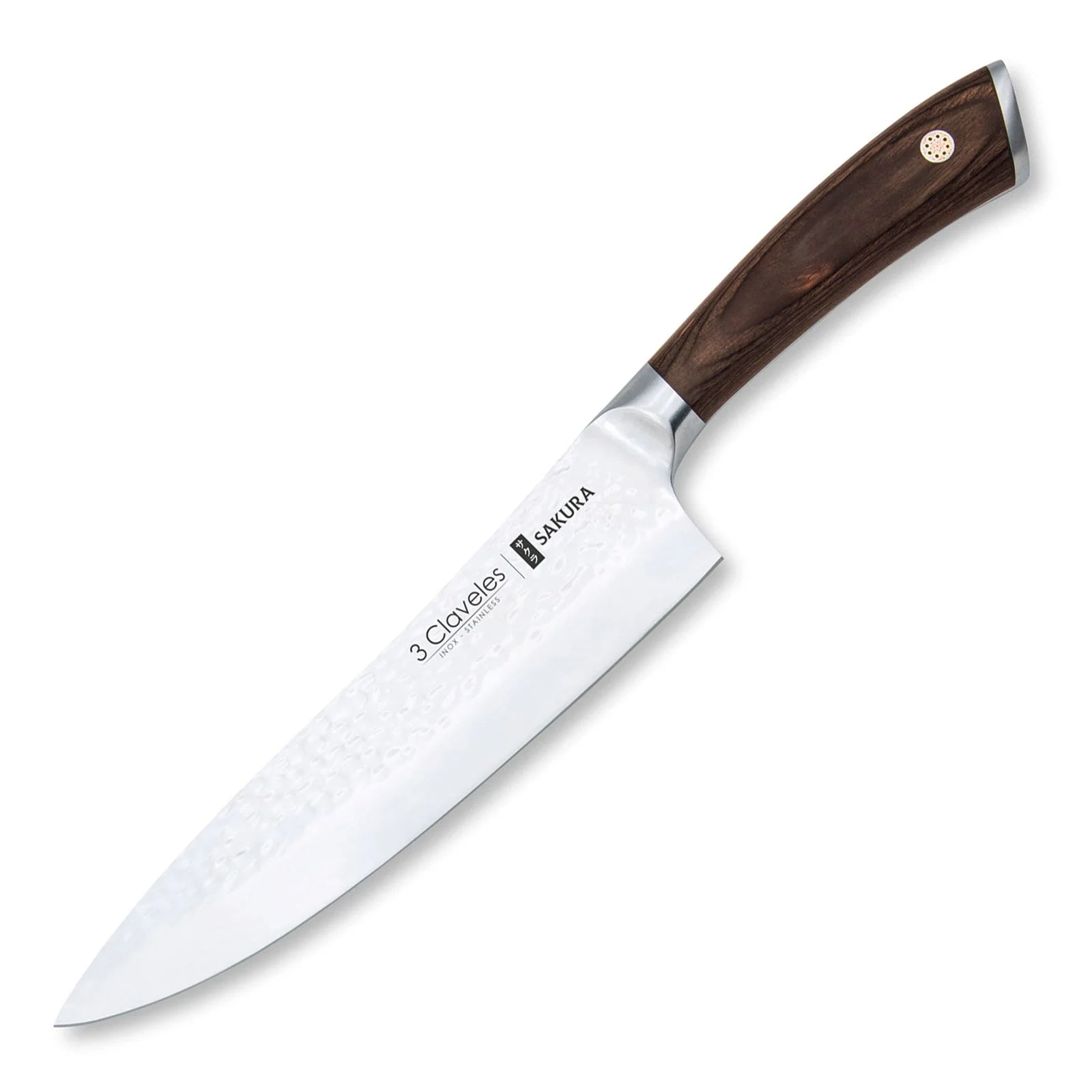 CUCHILLO FORJADO SAKURA 20CM #1019 3 CLAVELES
