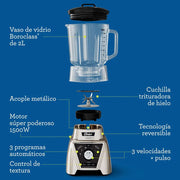 LICUADORA 2 LTS PANTALLA TACTIL VASO BLEND OSTER