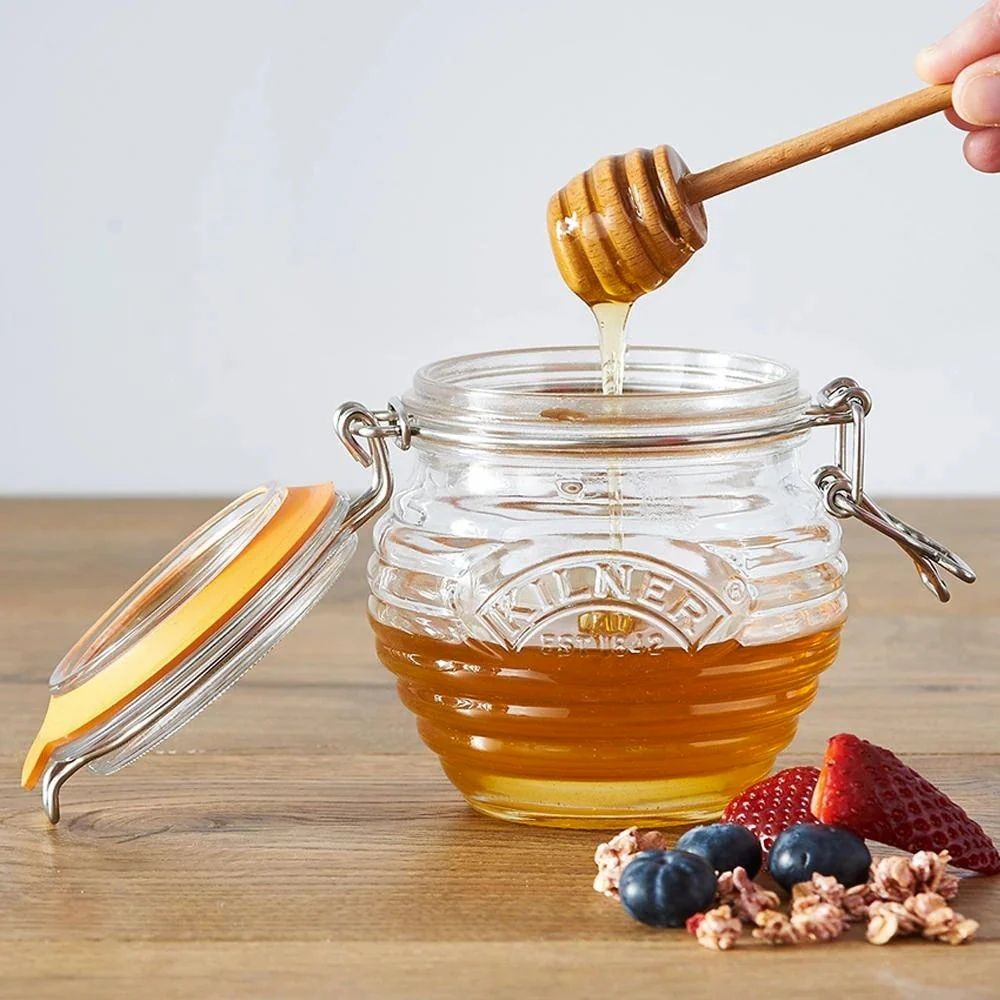 FRASCO PARA MIEL 400 ML CON CUCHARA KILNER
