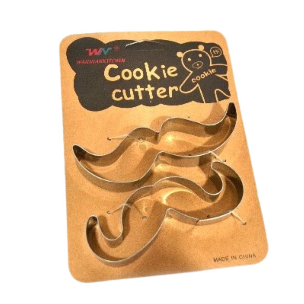 CORTA GALLETAS BIGOTES ACERO INOX