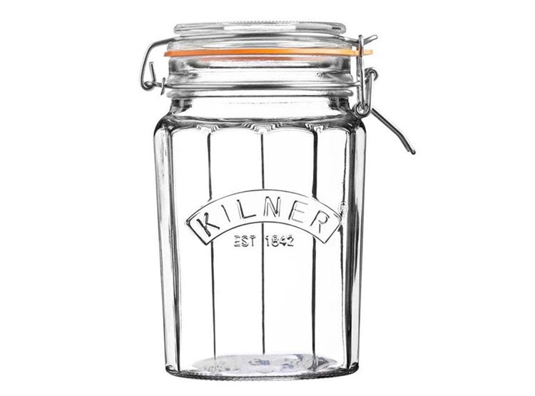 FRASCO FACETEADO CIERRE CLIP 0.95 LT KILNER