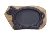 PLATO SERVIR FIERRO FUNDIDO VAQUITA 28 X 16
