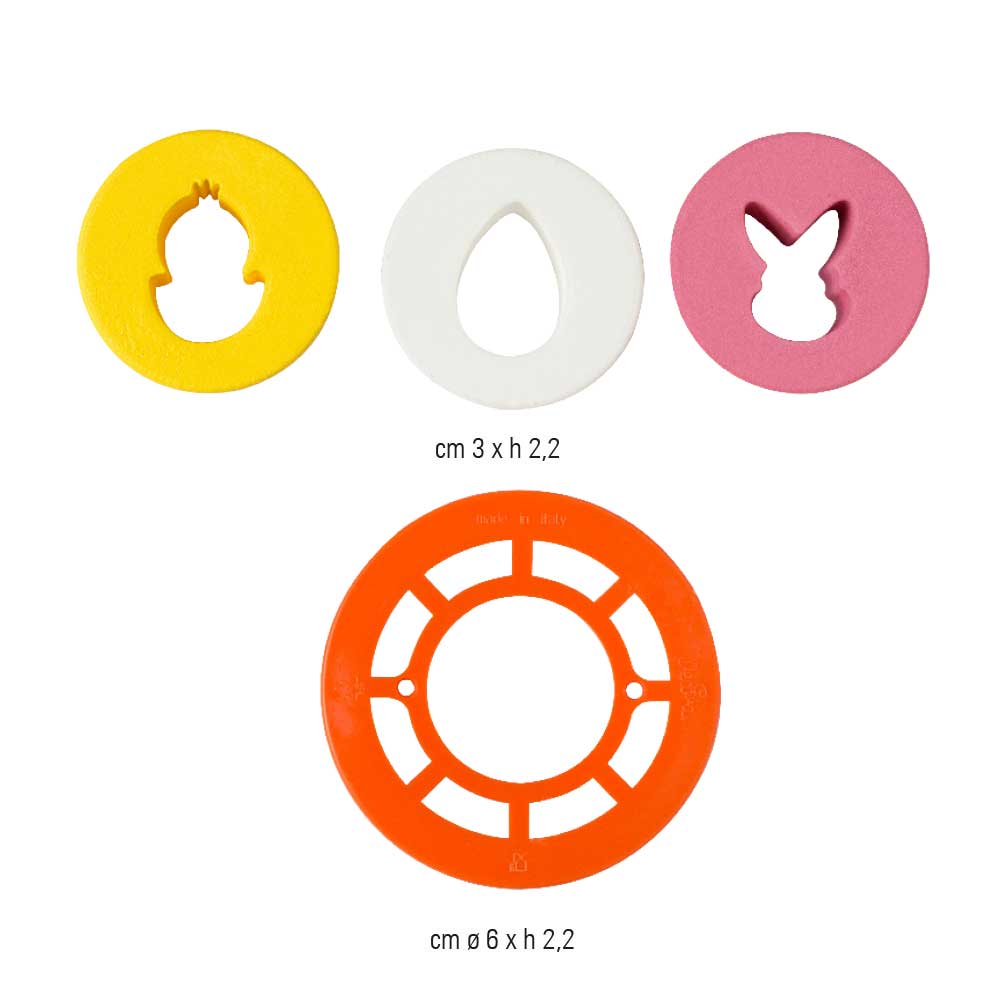 SET 4 CORTA GALLETAS RELLENAS PASCUA DECORA