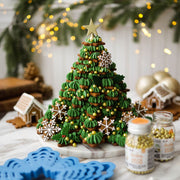 SET 8  CORTA GALLETA COPOS DE NIEVE DECORA