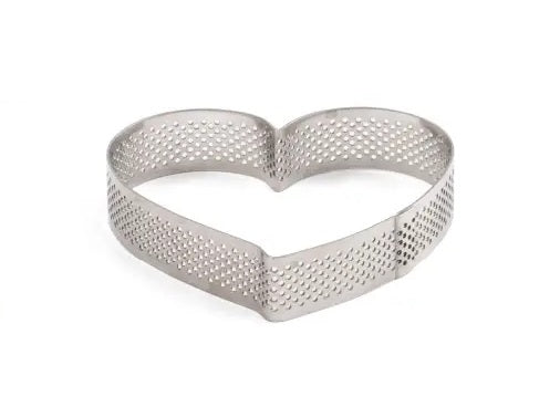 MOLDE CORAZON MICROPERFORADO INOX 10X9X2 H CM DECORA