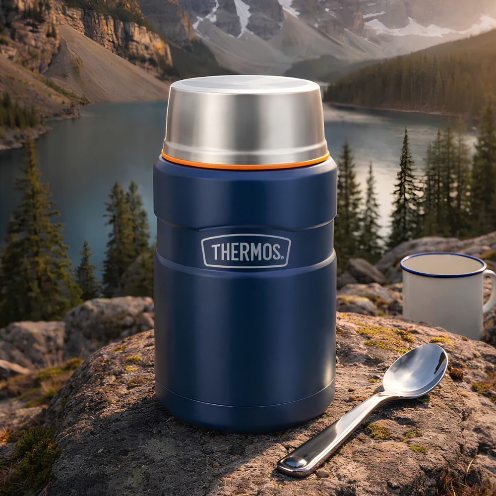 TERMO COMIDA 710 ML INOX KING MATT NAVY THERMOS