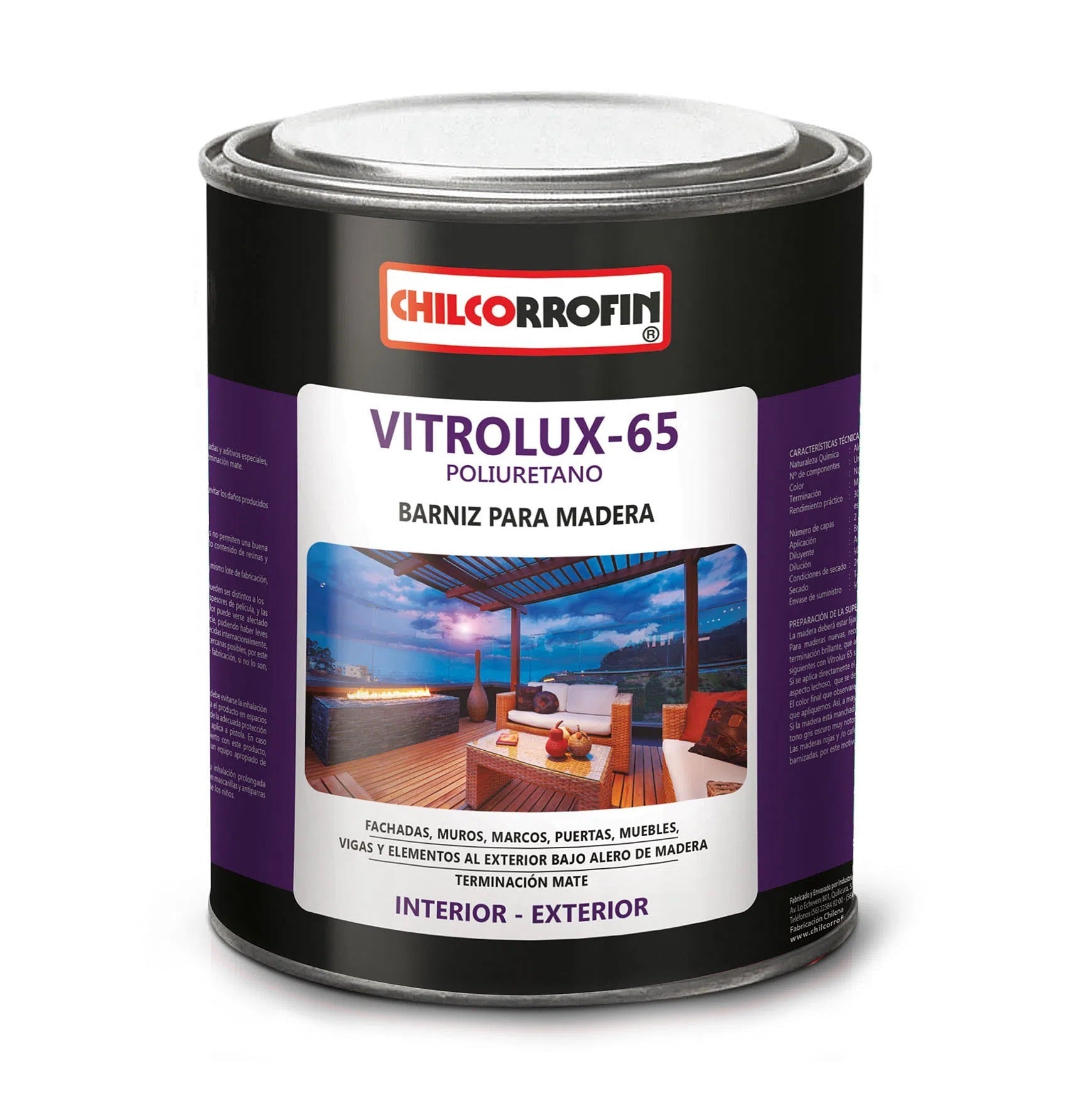 VITROLUX 65 LITRO NATURAL MATE