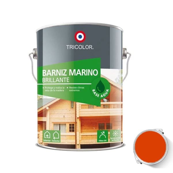 BARNIZ MARINO TRICOLORMAR CAOBA 0,400 LTS TRICOLOR