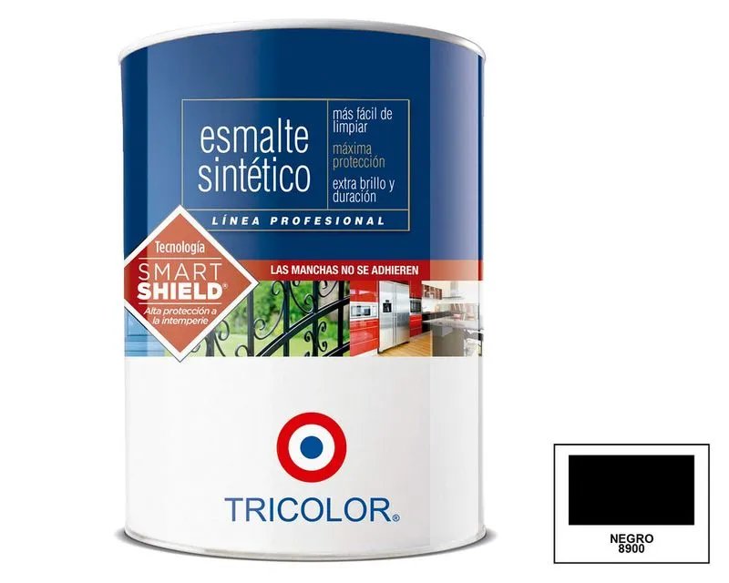 ESMALTE SINTETICO PROFESIONAL NEGRO LITRO TRICOLOR