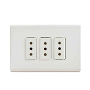 TOMA CORRIENTE TRIPLE 2P+T 10A BLANCO CASTILLO