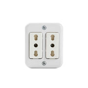 TOMA CORRIENTE DOBLE 2P+T 10/16A BLANCO CASTILLO