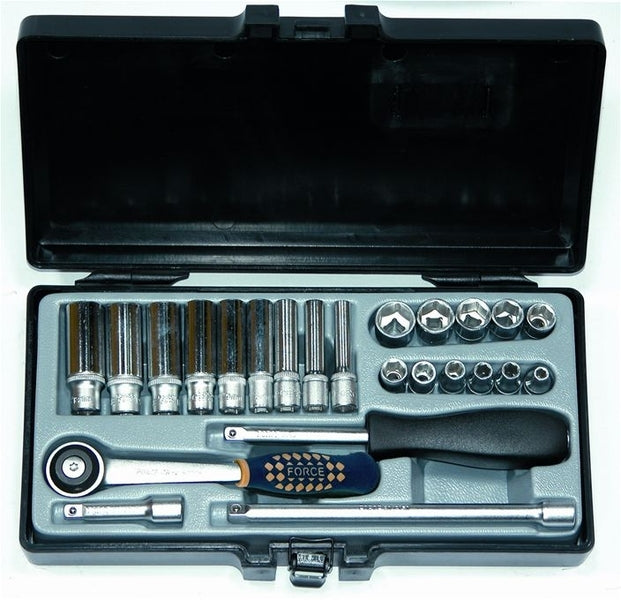 JUEGO DADO HEXAG [] 1/4" 4-13 MM 24 PZAS # 2253