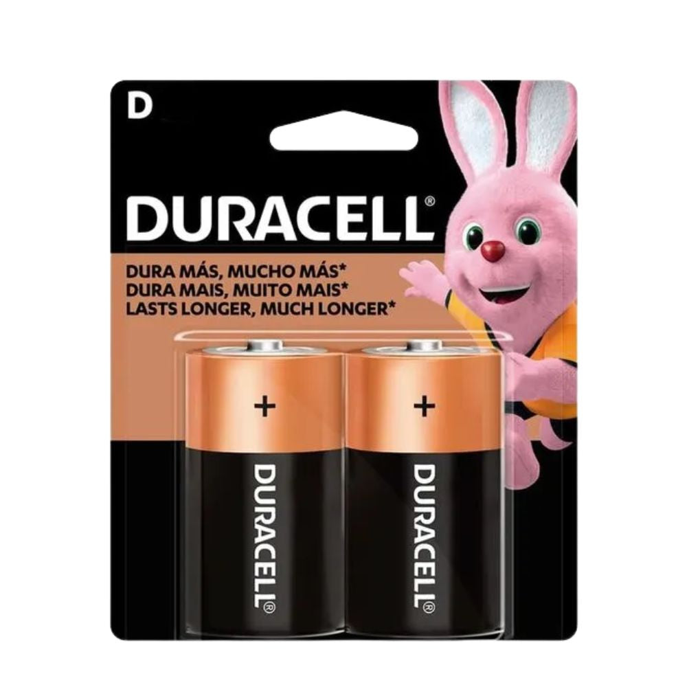 PILA DURACELL ALCALINA D (DISPLAY 2 UNIDADES)