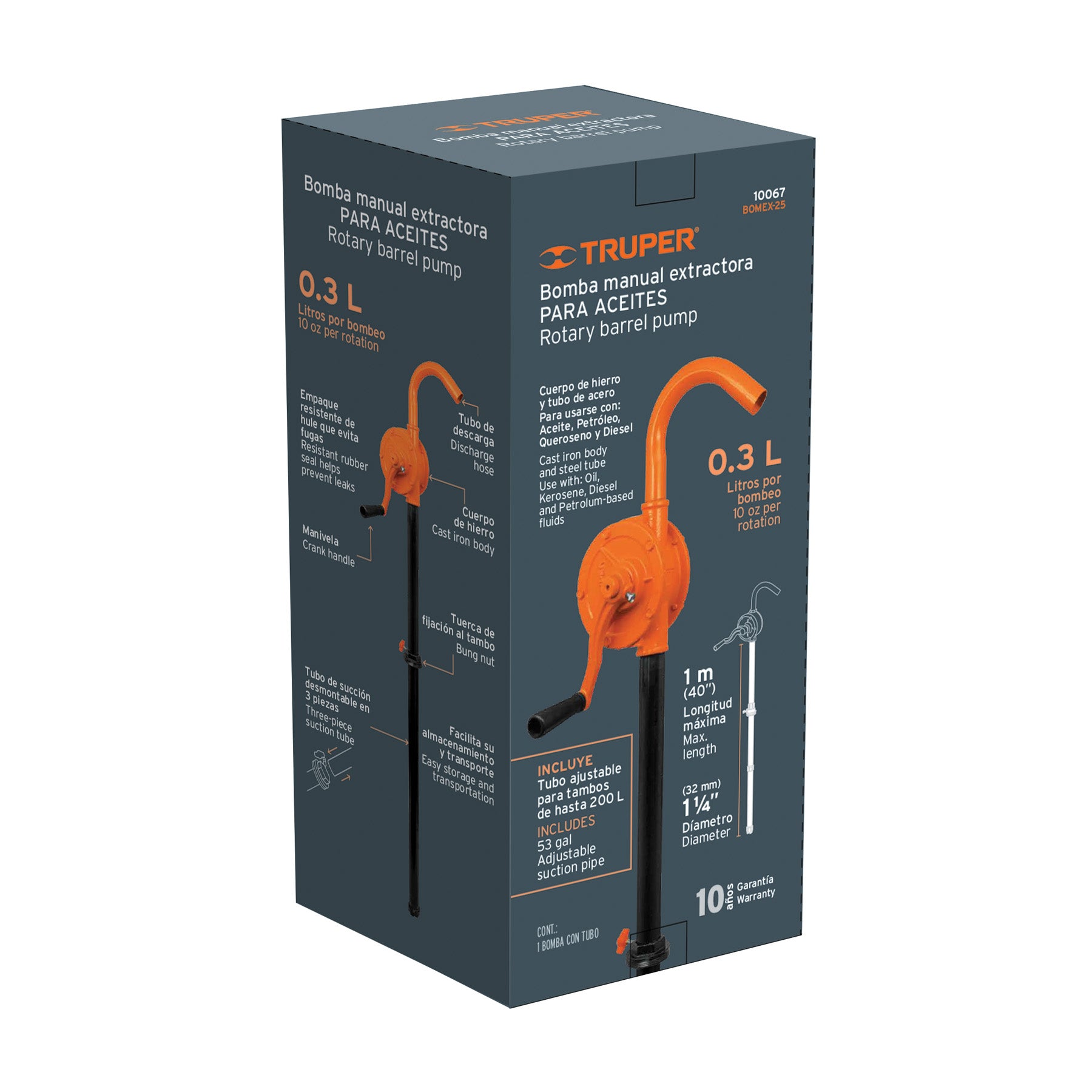 BOMBA TRASVASIJE TRUPER 1" BOMEX-25 (ACEITE DIESEL)