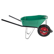 CARRETILLA VERDE SEMI COMPENSADA 60 LT CON RUEDA LIOI