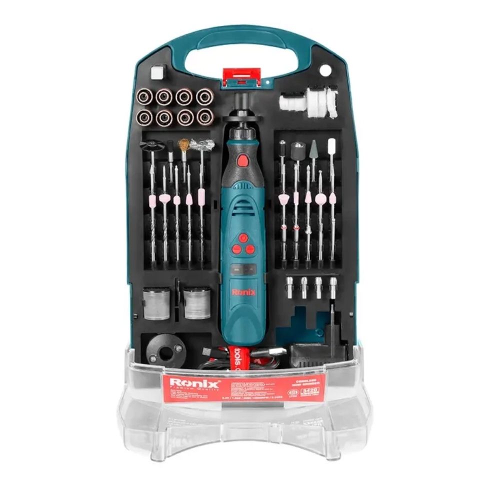 MINI RECTIFICADOR RONIX 3420  3.6V  1,5AH 3.6V + 122 ACCESORIOS