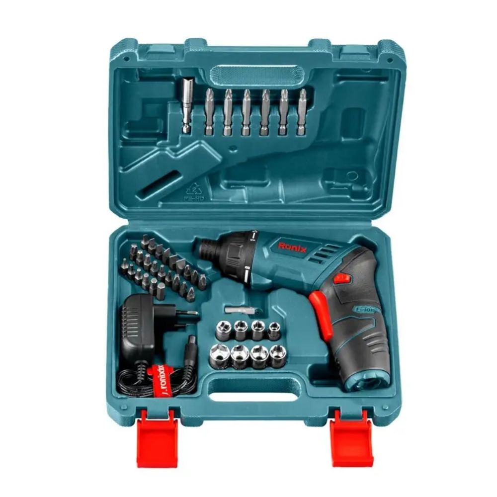 ATORNILLADOR RONIX 3.6V  1.5 AH + 40 ACCESORIOS # 8530
