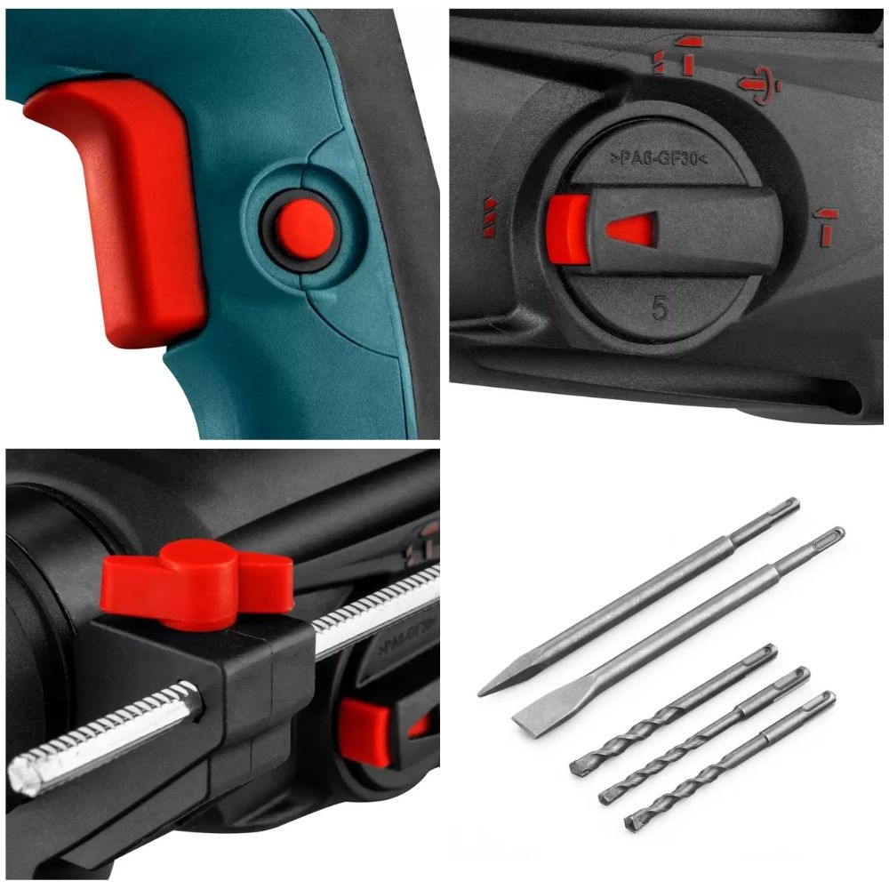 ROTOMARTILLO SDS PLUS 800W RONIX 2701 FUERZA 3J