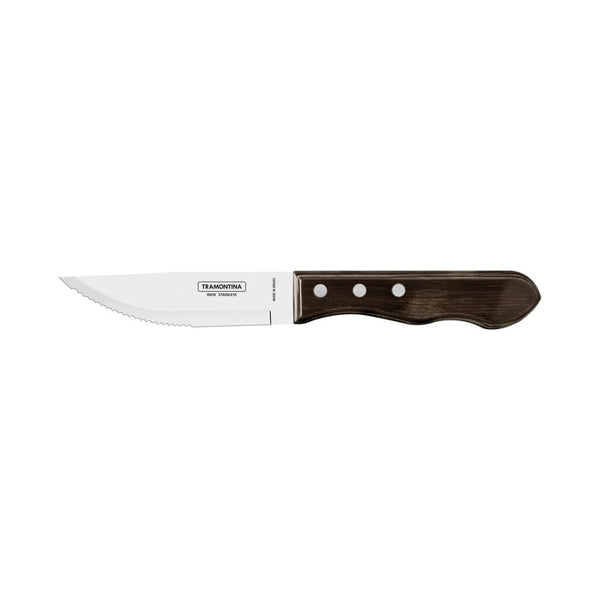CUCHILLO ASADO JUMBO 5" POLYWOOD CASTAÑO TRAMONTINA