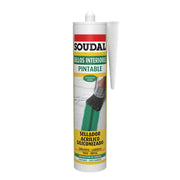 SILICONA ACRILICA BLANCA PINTABLE 300 ML SOUDAL