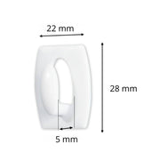 SET 6 MINI GANCHOS COLGAR TRANSPARENTE COMMAND 3M