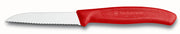 CUCHILLO VERDURA DENTADO 8 CM ROJO 6.7431