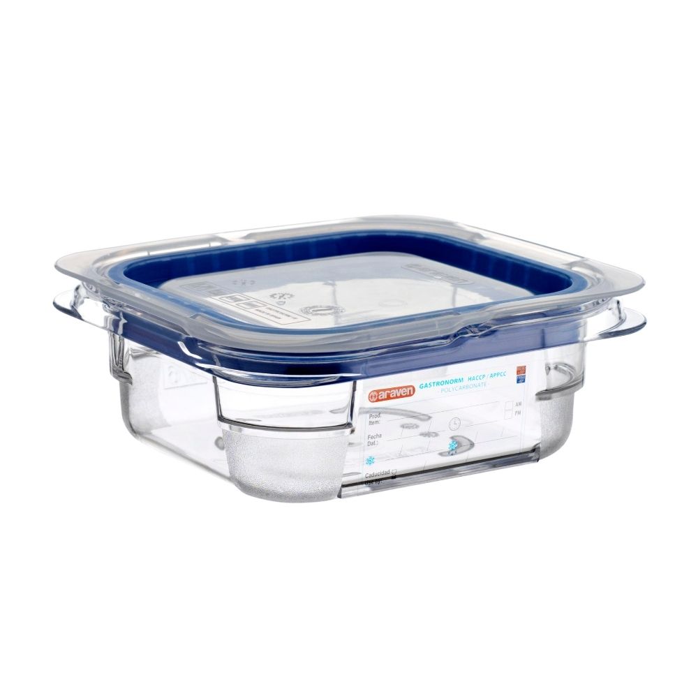 CUBETA POLICARBONATO 1 LT C/TAPA #09781 ARAVEN