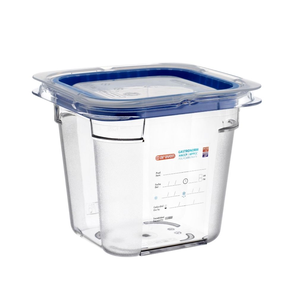 CUBETA POLICARBONATO CON TAPA 2.15L ARAVEN