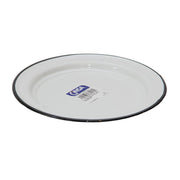 PLATO 26 CM ENLOZADO BLANCO RUSTIK CINSA